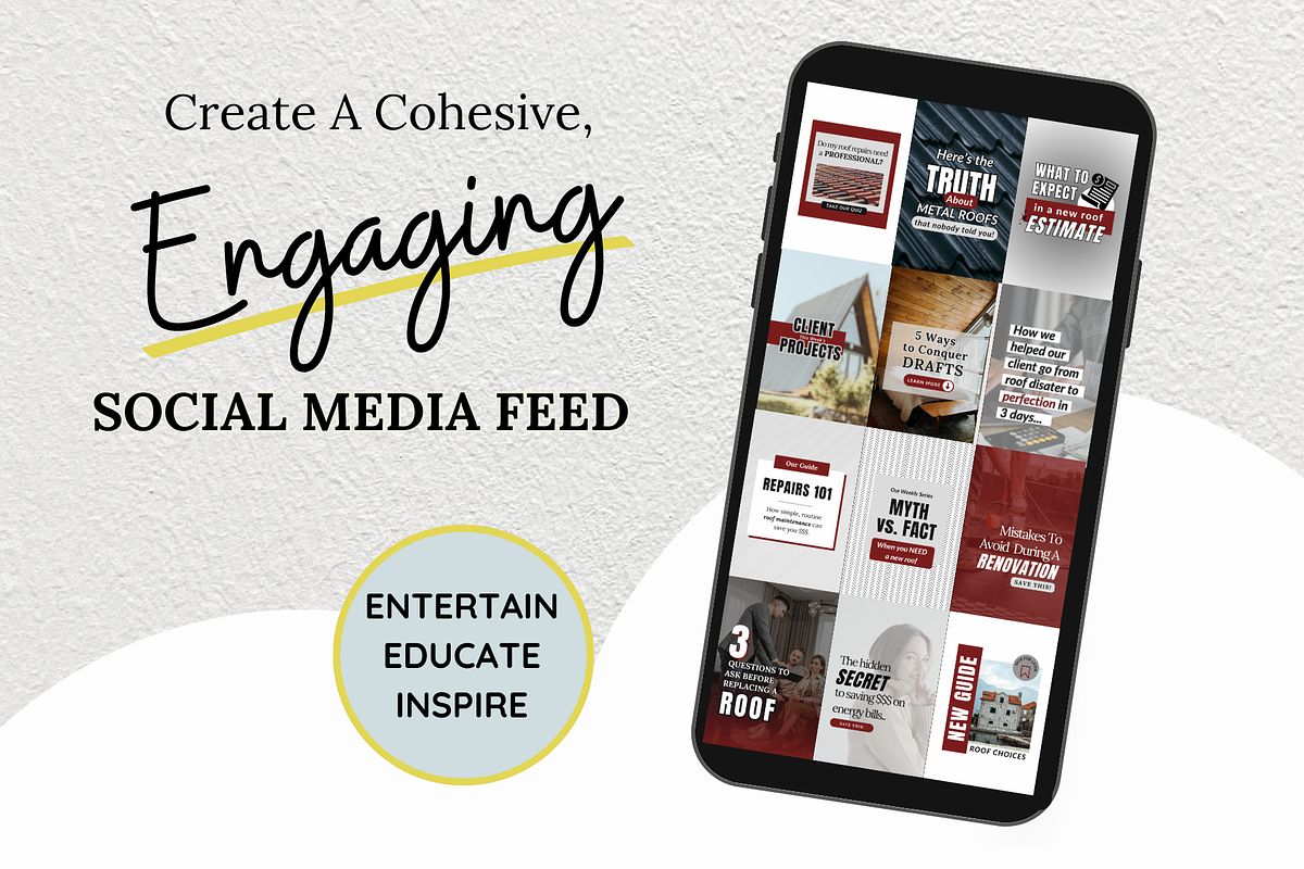 Roofing Reel Cover Templates, a Social Media Template by gooddogcreativeco (Photo 7 of 9)