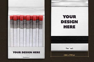 Matches Packaging Mockup