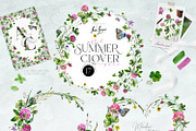 SUMMER CLOVER Watercolor Wildflowers, an Illustration by Inna Sinano (Thumbnail 3 of 17)