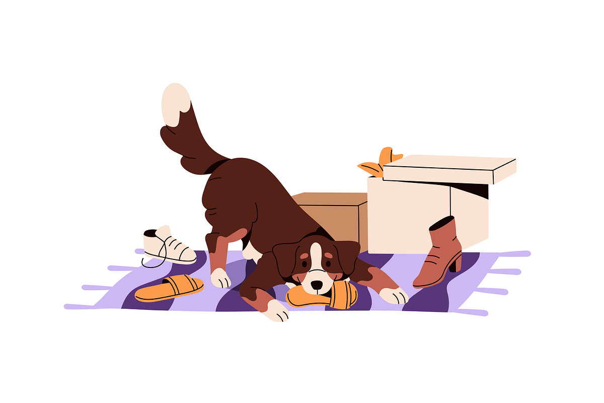Dog behavior problems set, an Animal Illustration by PaperTrident (Photo 13 of 15)