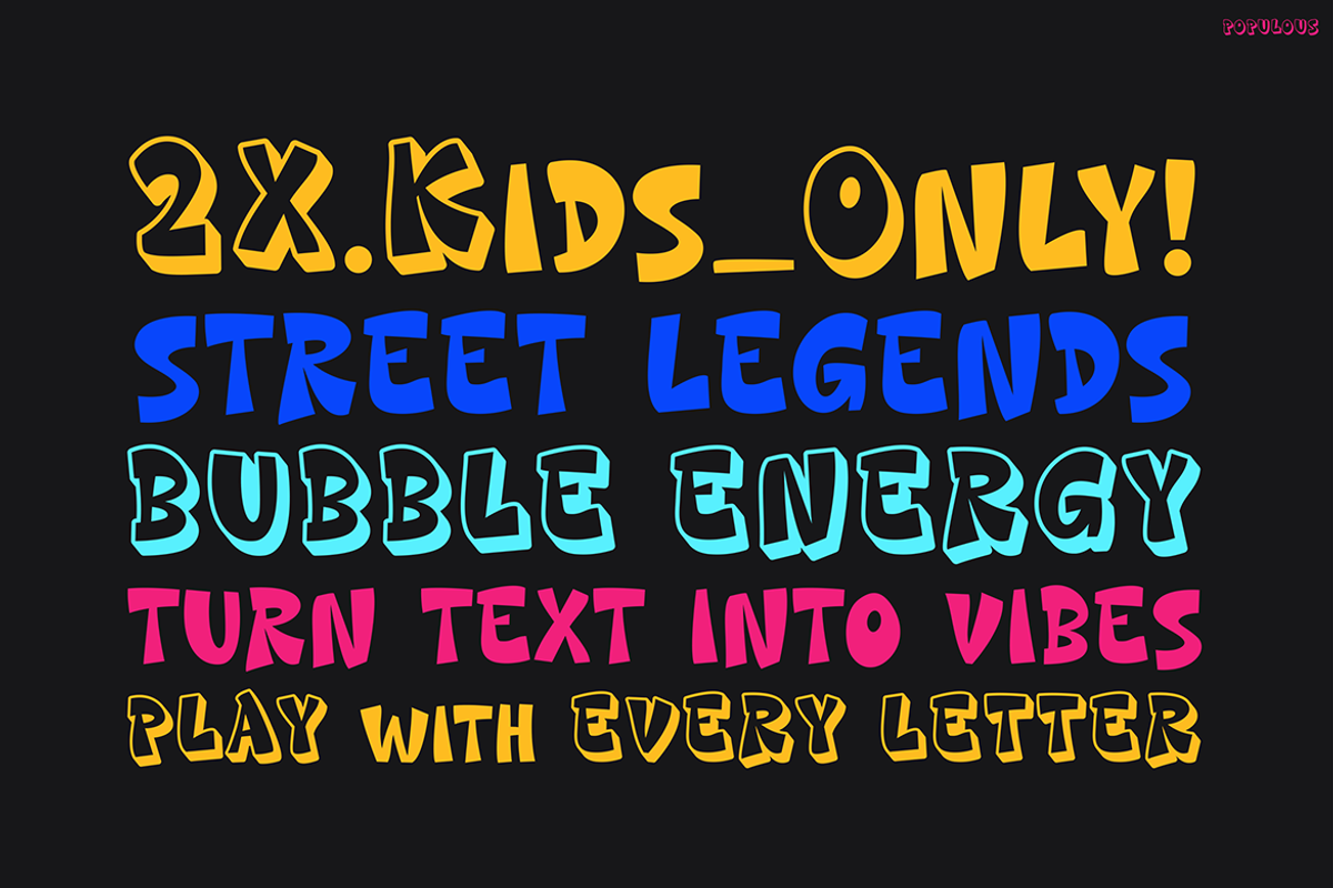 Populous, a Font by Pinisi ART (Photo 8 of 10)