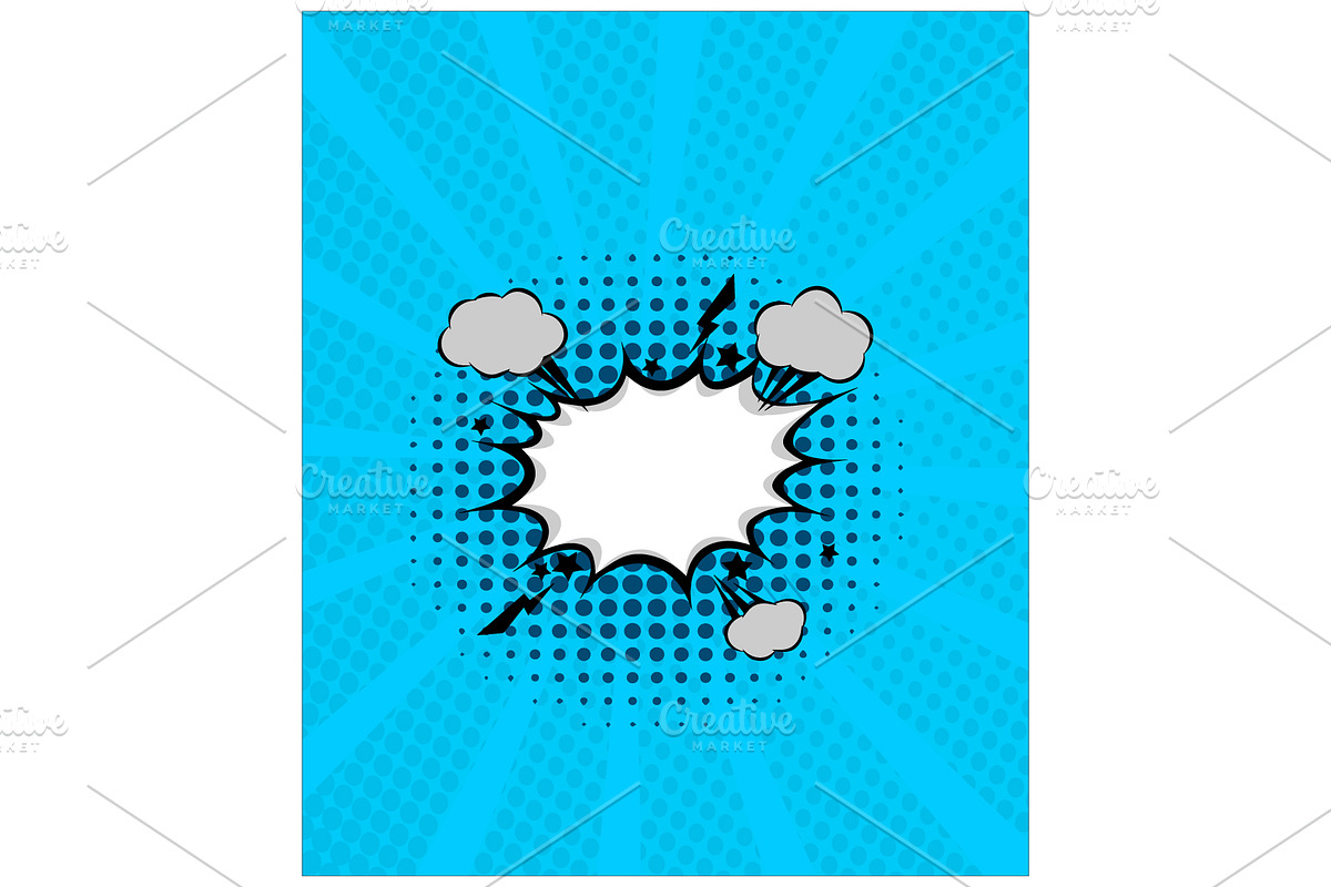 Comic Book Cover Style EPS Vector, a Background Graphic by TrueVector