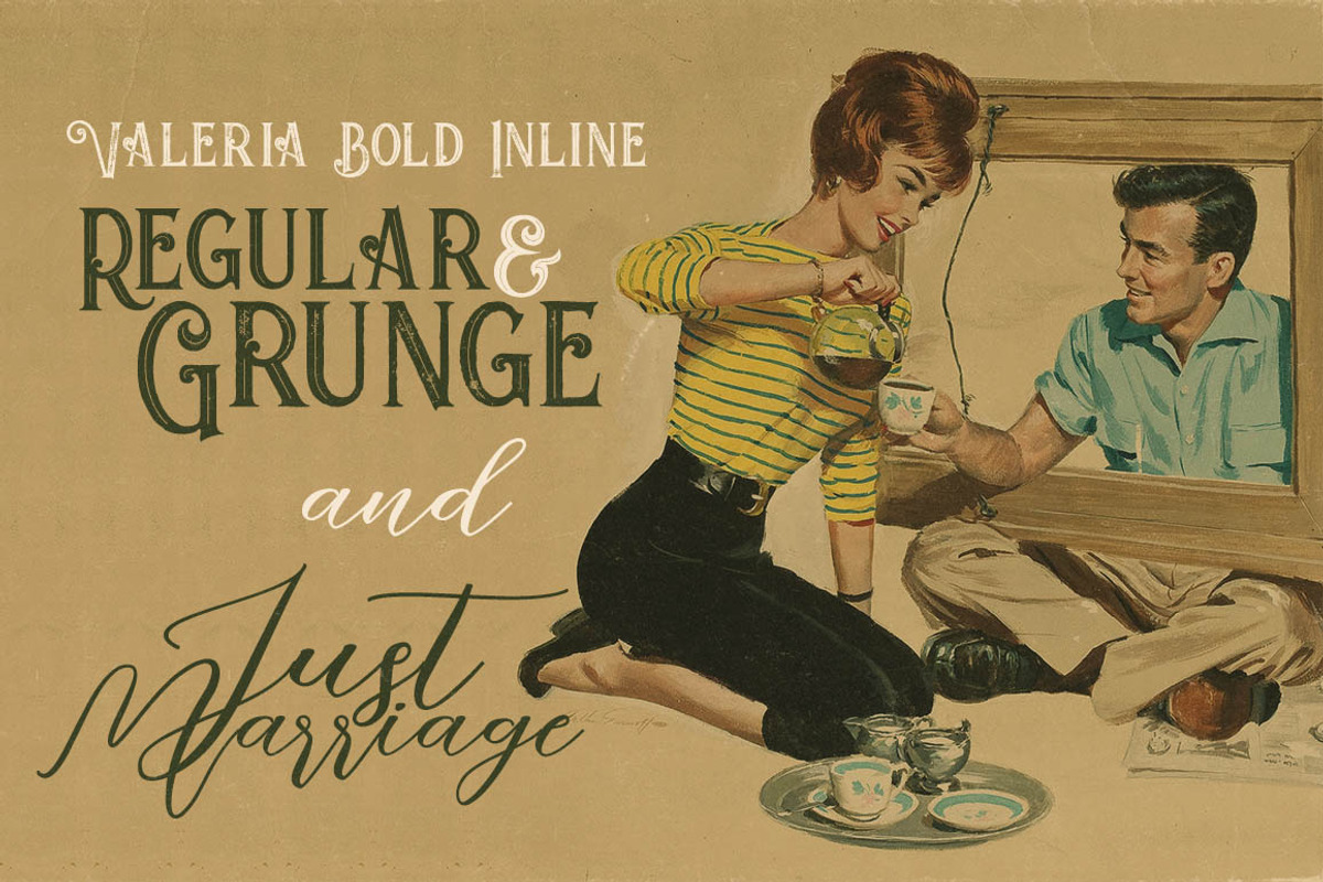 Just Marriage Font Duo preview 3