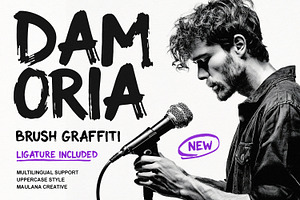 Damoria Brush Graffiti Font