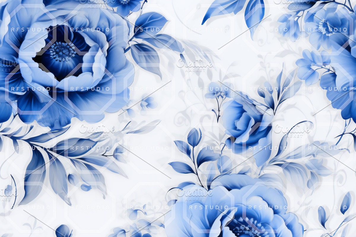 ROCAILLE CHINOISERIE. Seamlesss Pack, a Texture Illustration by RefinedFantasyStudio (Photo 5 of 9)