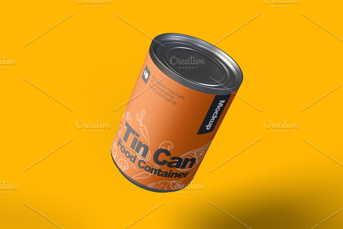Tin Can Food Container Mockup, a Cups & Container Mockup by Aprndy85 (Photo 3 of 3)