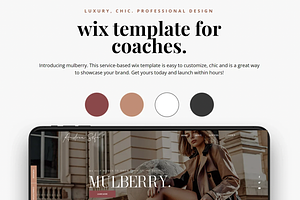 Mulberry Wix Template For Coaches