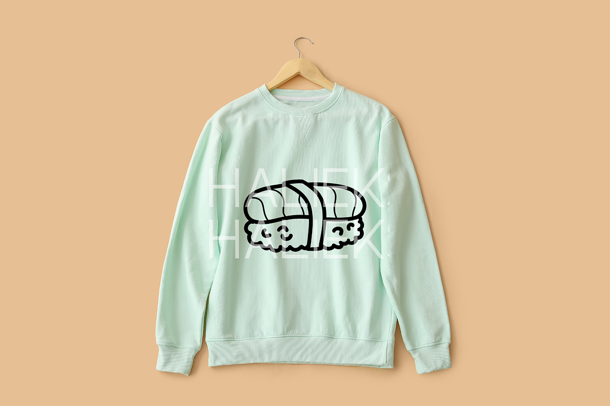 55 Sushi Doodles SVG Illustrations, a Food Illustration by HalieKStudio (Photo 4 of 9)