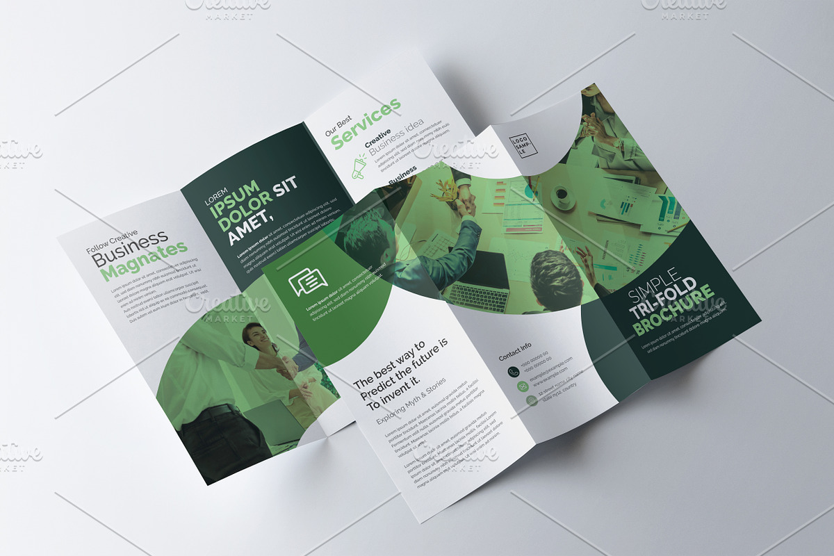 Corporate Tri-fold Brochure, a Brochure Template by Cristal Pioneer (Photo 2 of 4)
