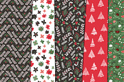 Winter holiday floral patterns, a Pattern Graphic by Cozy pattern shop (Thumbnail 7 of 11)