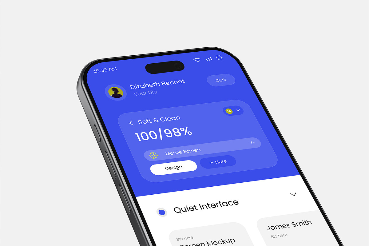 Smartphone Screen Mockup Collection, an iPhone Mockup by graphypix (Photo 5 of 14)
