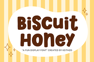 Biscuit Honey - Display Font, a Handwritten Font by Keithzo