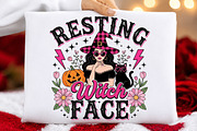 Pink Coquette Witch Halloween PNG, a Seasonal Illustration by DreamCafeArt (Thumbnail 5 of 7)