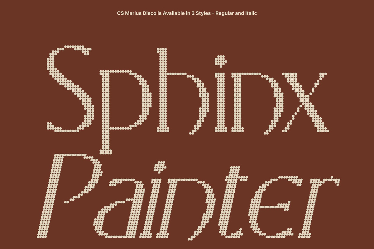 CS Marius Disco, a Serif Font by Craft Supply Co. (Photo 3 of 8)