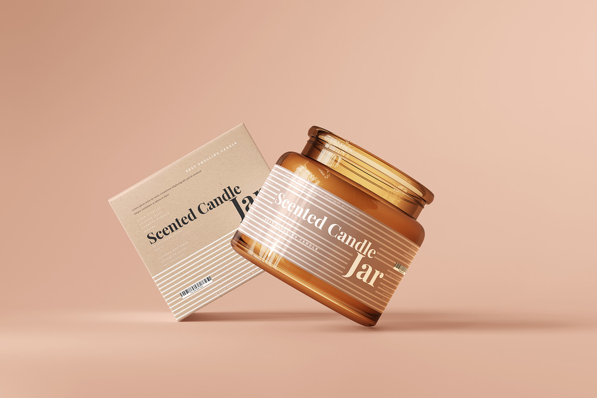 Amber Glass Candle Mockup Bundle, a Packaging Mockup by pmvch (Photo 96 of 135)