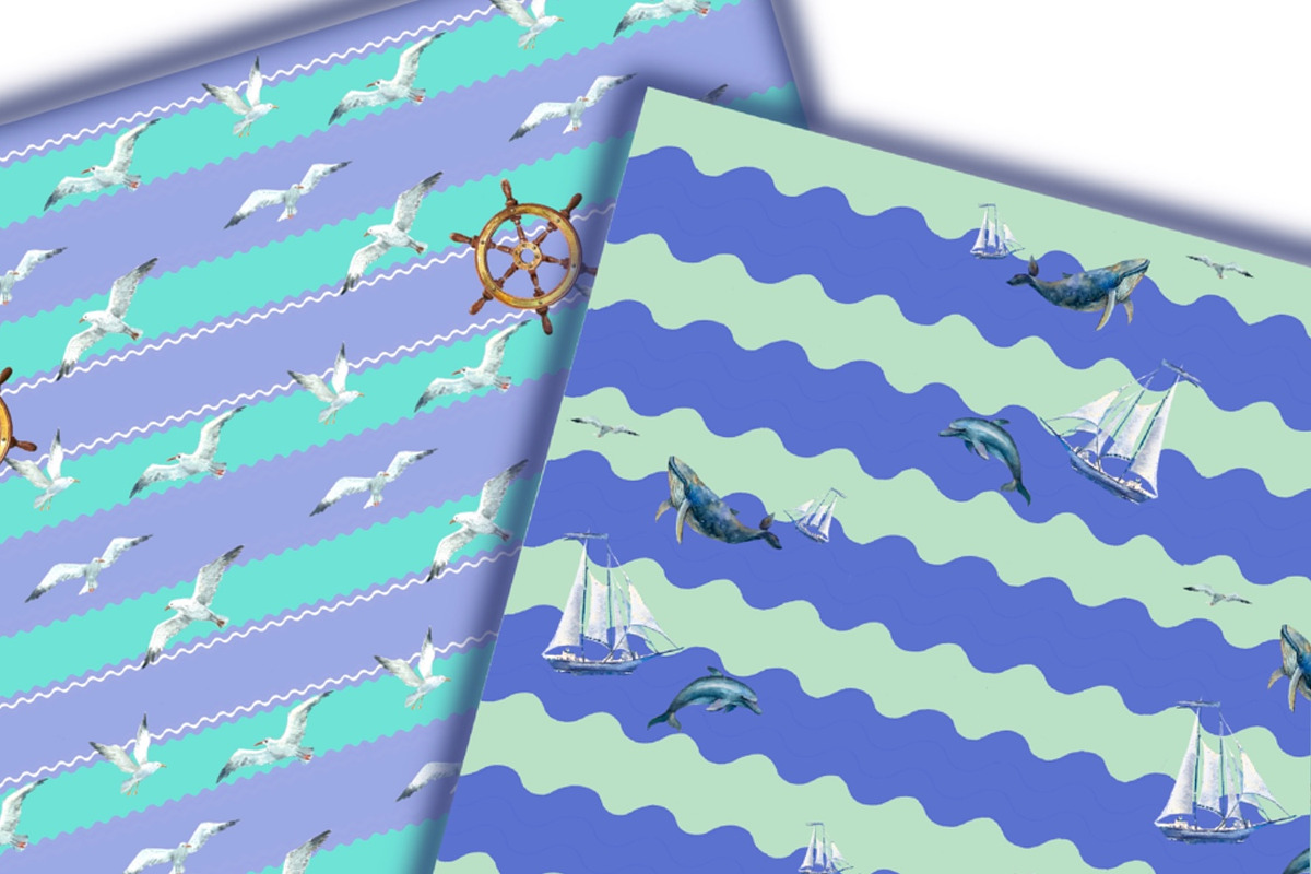 Watercolor nautical illustration, an Object Illustration by AkvarelRiver (Photo 12 of 18)