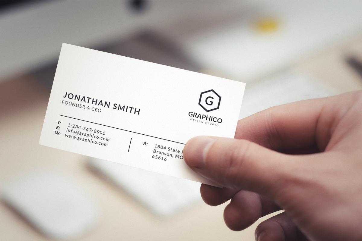 Simple Minimal Business Card 55, a Business Card Template by ND Design (Photo 2 of 9)