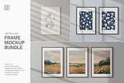 A4 Portrait Frame Mockup Bundle, a Household Mockup by Lelu Art Design (Thumbnail 1 of 11)