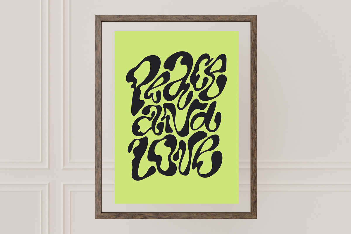 Y2K Lettering Love, Peace, Valentine, an Object Graphic by Oksana Trygub (Photo 19 of 21)