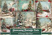 Showcasing Nostalgic Train, a Background Graphic by Printable Treasure (Thumbnail 1 of 2)