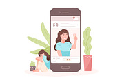 Fake life on social media concept, a Technology Illustration by Good Studio (Thumbnail 2 of 3)