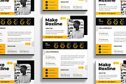 Professional Modern Resume CV, a Resume Template by dokudokunomi (Thumbnail 2 of 4)