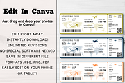 Editable Boarding Pass Template, a Card Template by YasdeyDesigns (Thumbnail 5 of 9)