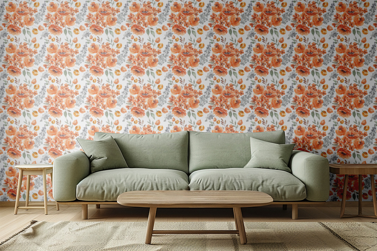 Bloom. Patterns & floral clipart, a Pattern Graphic by Tilling (Photo 6 of 8)