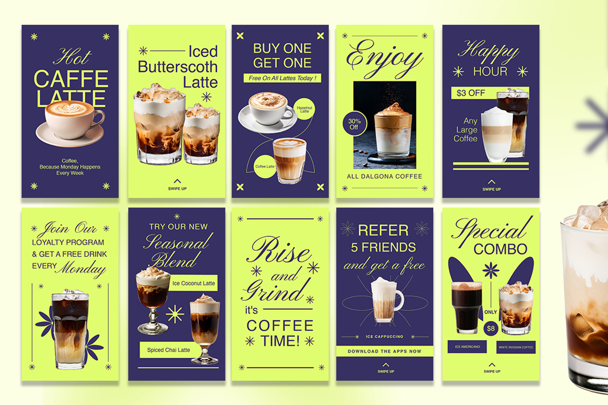 Vibrant Coffee Shop Instagram Story, a Social Media Template by Jiwstudio (Photo 2 of 3)