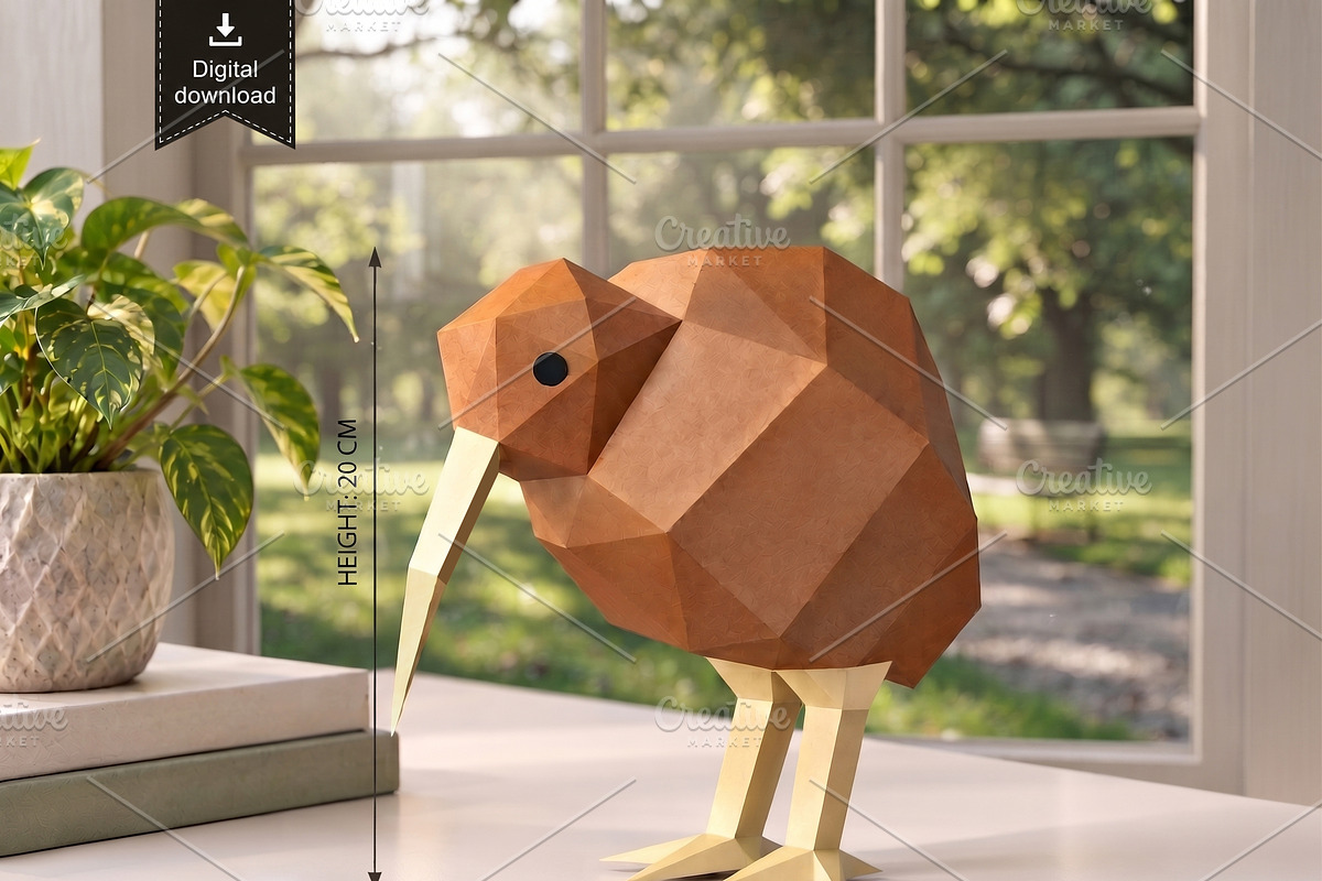 Kiwi bird - 3d papercraft, a Card Template by PAPER amaze (Photo 1 of 2)