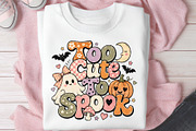 Halloween Kawaii Ghost Retro Tshirt, a Seasonal Illustration by SugarCloudStudioArt (Thumbnail 5 of 6)