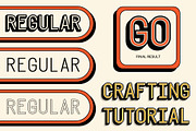 CS Diego Mono 3D, a Sans Serif Font by Craft Supply Co. (Thumbnail 3 of 8)