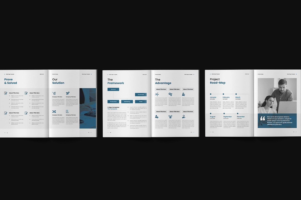 Business White Paper Template, a Brochure Template by Spark_Creative (Photo 8 of 11)