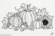 Pumpkin Fall Autumn SVG PNG Bundle, a Photo by Actual Pixel (Thumbnail 3 of 19)