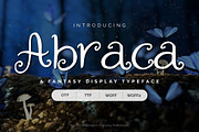Abraca | A Fantasy Decorative Font, a Handwritten Font by Everyday Perfection (Thumbnail 1 of 5)