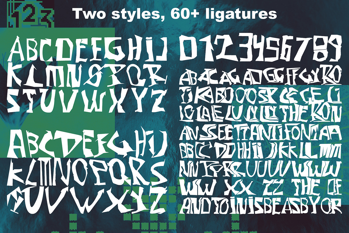 Anti-Font #3 | AntiDesign Collection, a Font by bbymedia.store (Photo 2 of 3)