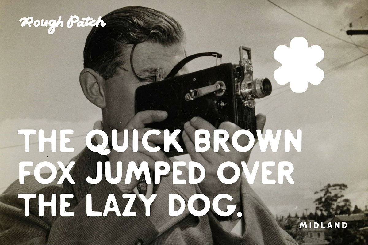 Midland | Vintage Sans Serif Font, a Sans Serif Font by Rough Patch Studio (Photo 2 of 8)