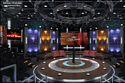TV Studio Entertainment Set 3, a Furniture 3D Model by akerStudio (Thumbnail 6 of 22)
