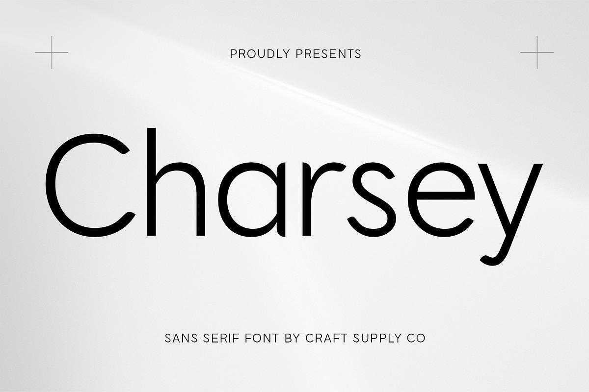 Charsey – Modern Font, a Sans Serif Font by Craft Supply Co. (Photo 1 of 8)