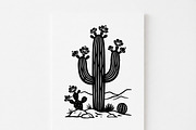 60 Desert Cactus Floral Silhouette, a Seasonal Illustration by Amazin_art (Thumbnail 28 of 34)