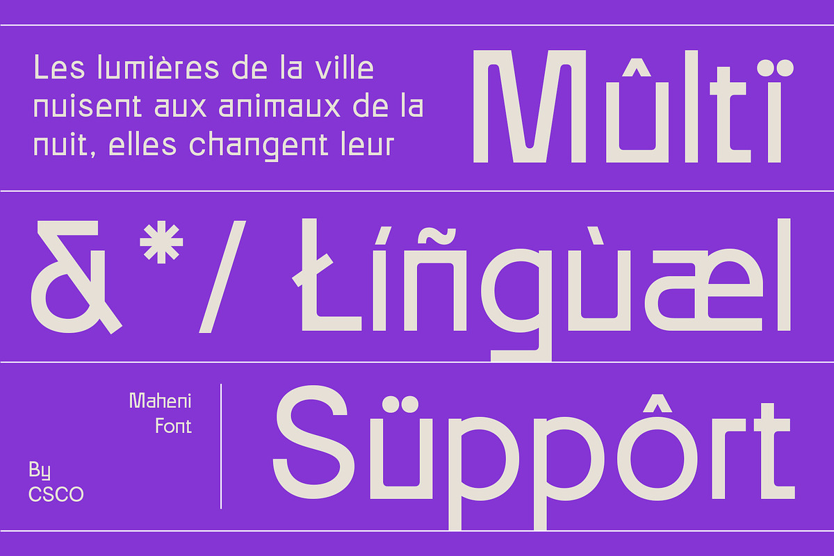 Maheni – Contemporary Sans, a Sans Serif Font by Craft Supply Co. (Photo 4 of 8)