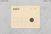 Minimalist Calendar 2024 (InDesign), an Object Graphic by Kessens (Thumbnail 12 of 28)