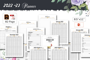 2024 2025 Two Years Planner, a Stationery Template by design_hut