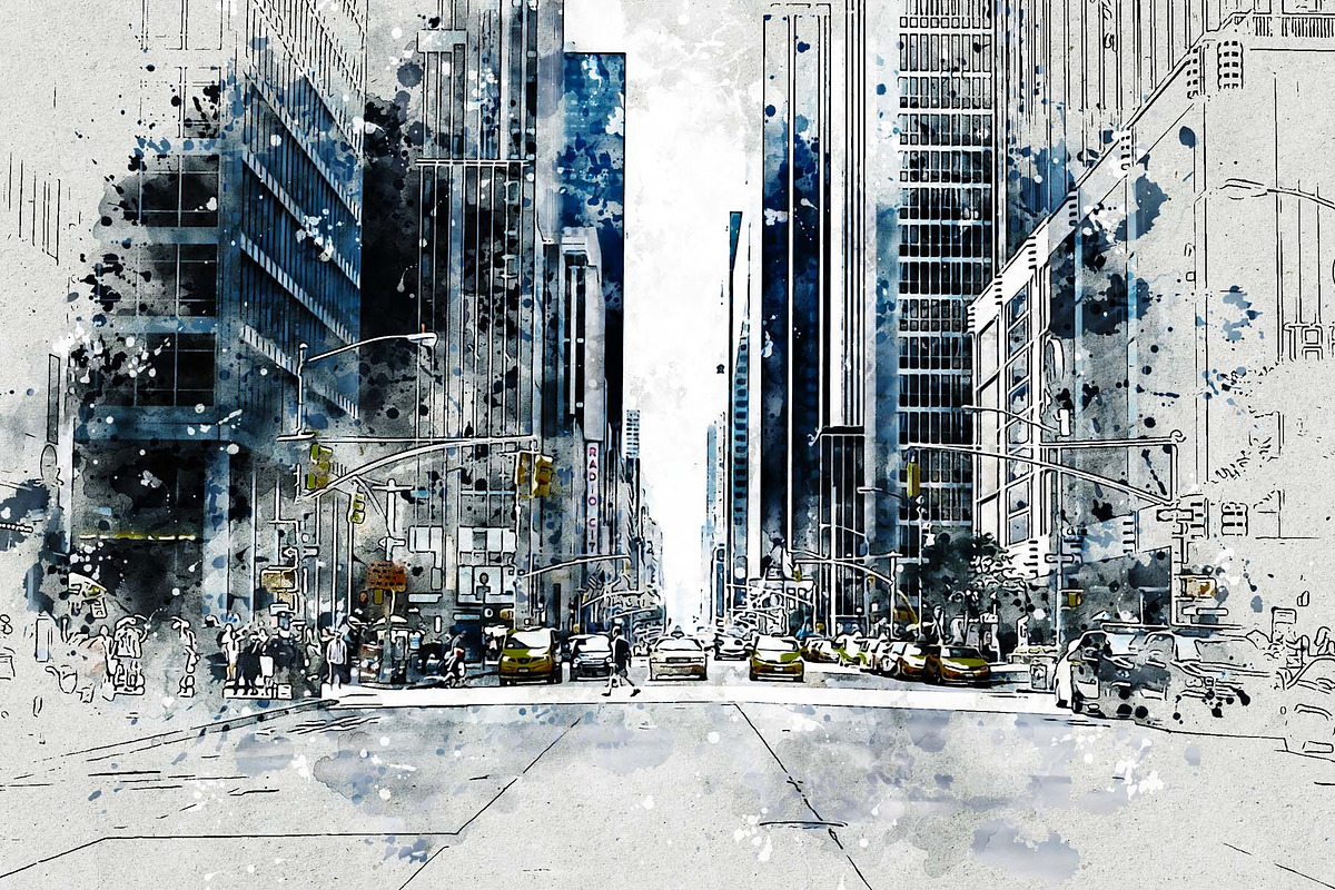 Urban Sketch Art Photoshop Action, an Action Add-On by MRI STUDIO (Photo 7 of 11)