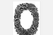 50 Elegant Floral Oval Mirror Frame, a Decorative Illustration by Amazin_art (Thumbnail 26 of 40)