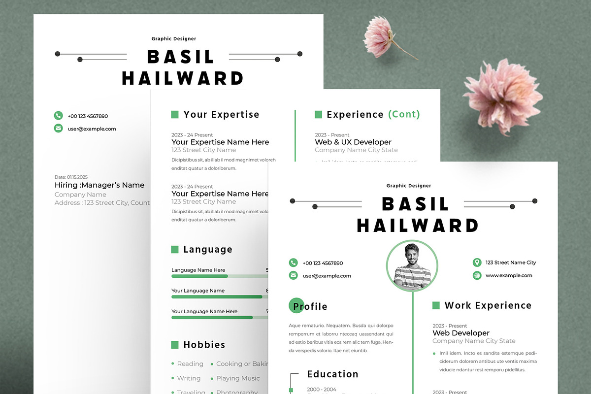 Simple Resume Layout, a Resume Template by ContestDesign (Photo 3 of 3)