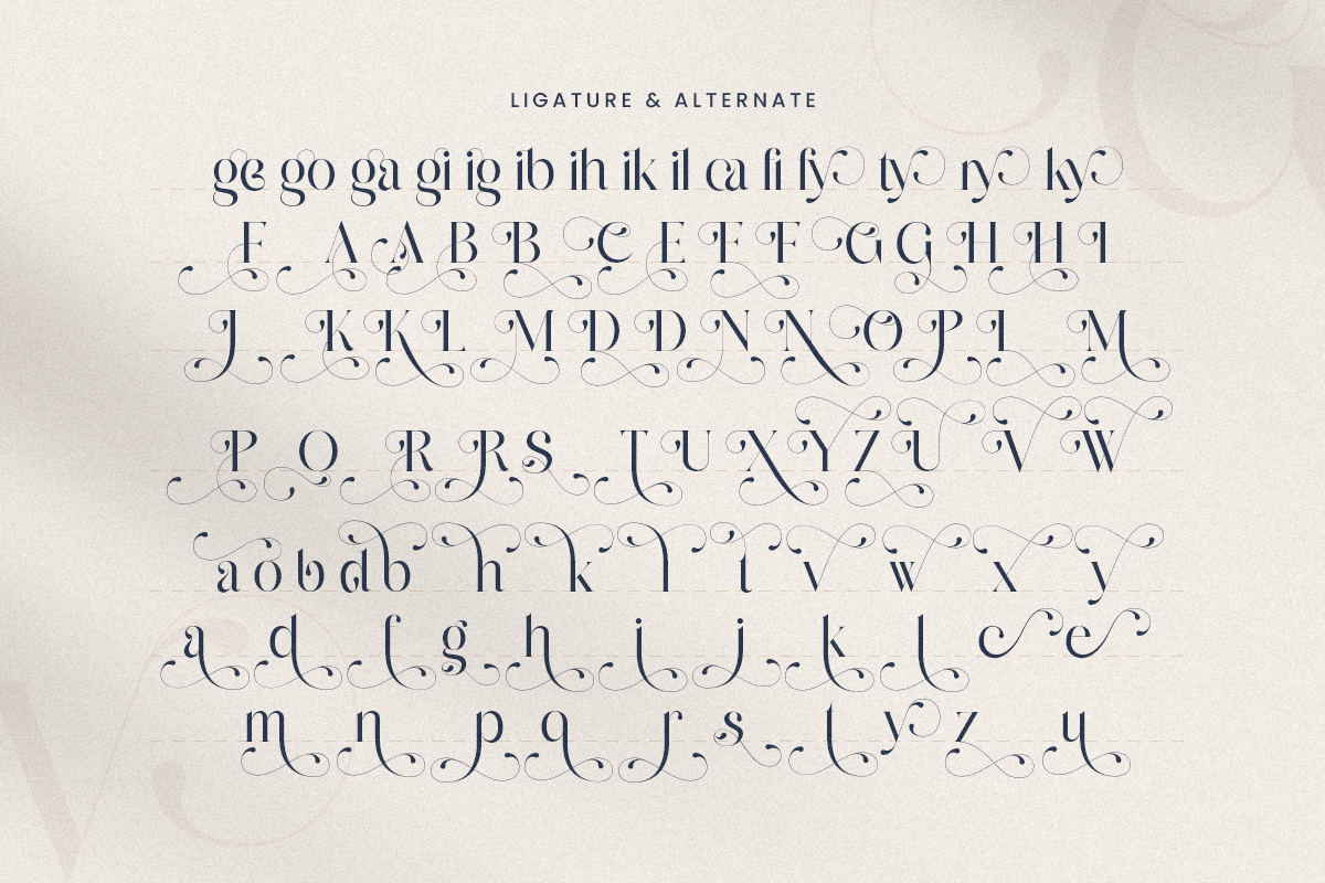 Glittery - Lavish Luxury Font, a Serif Font by Sensatype (Photo 10 of 12)