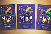 Mardi Gras Fest Flyer, a Flyer Template by Gumico Studio. (Thumbnail 3 of 3)
