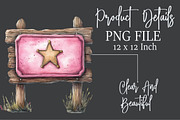 Pink Vintage Western Clipart, an Illustration by Rose Art (Thumbnail 5 of 7)