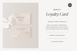 Beauty Loyalty Card Template